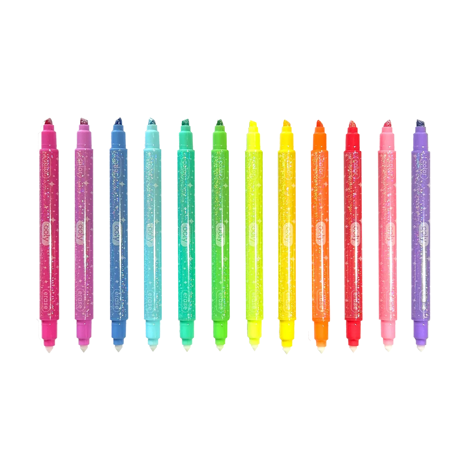 Ooly Make no Mistake!: Glittery Erasable Markers (Set of 12)