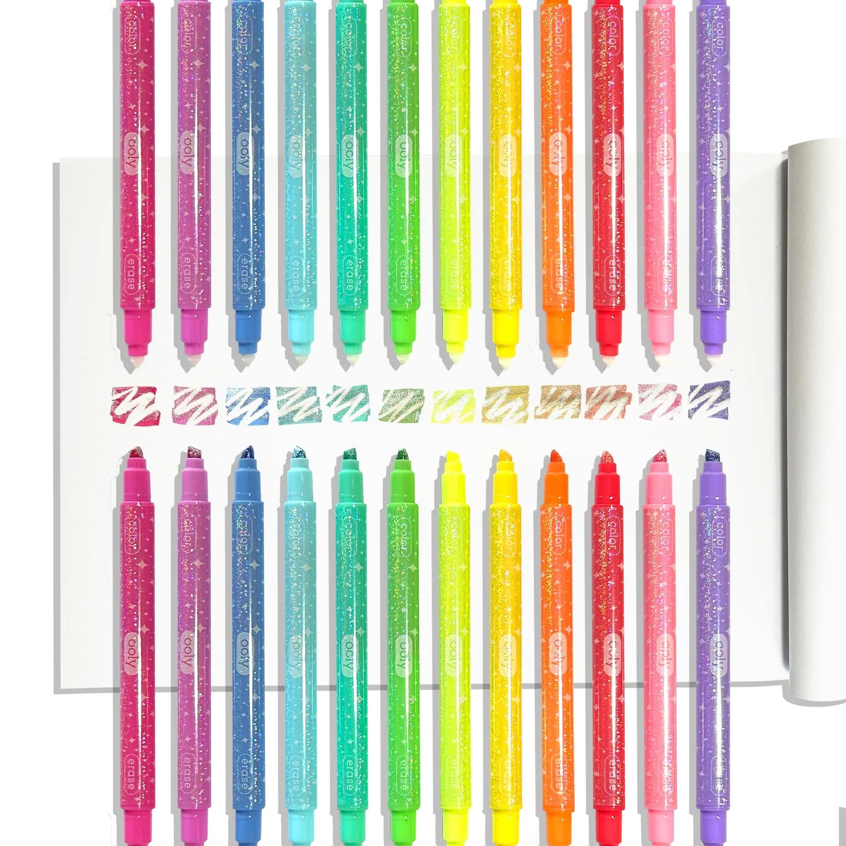 Ooly Make no Mistake!: Glittery Erasable Markers (Set of 12)
