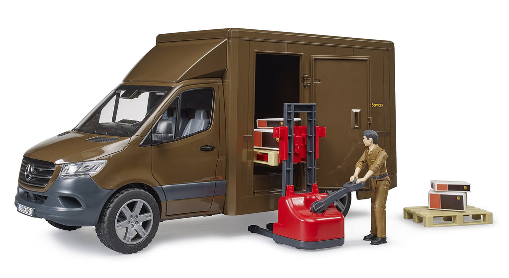 Bruder® MB Sprinter UPS with Driver and Accessories
