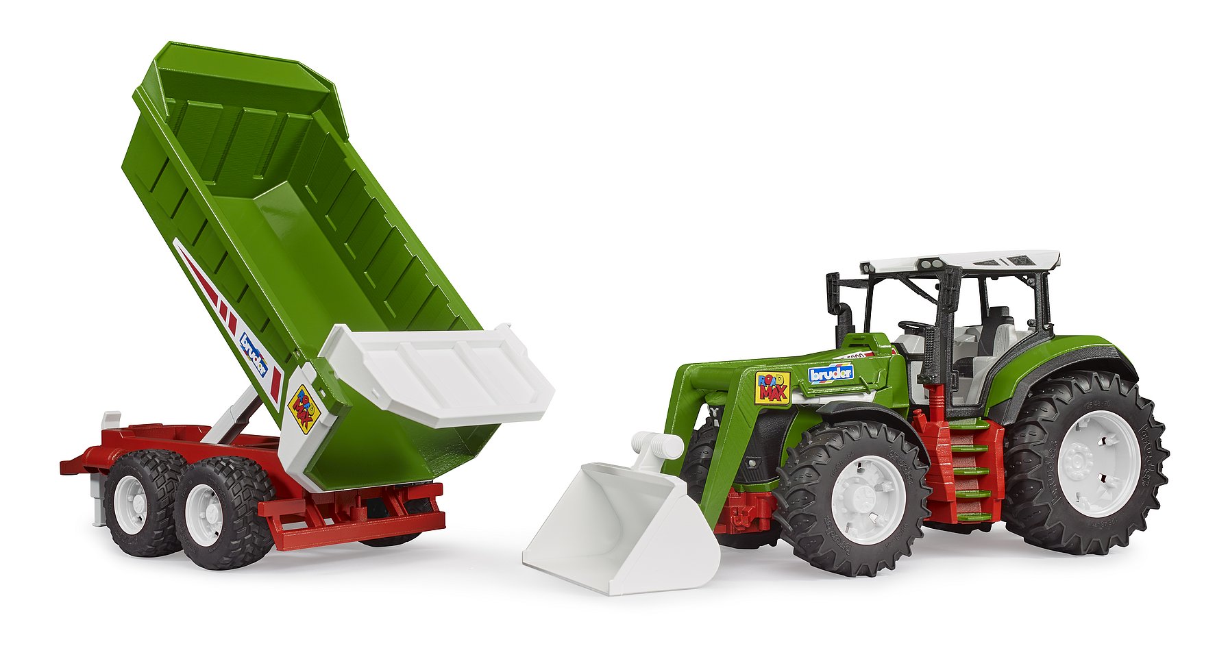 Bruder® Roadmax Tractor with Front Loader and Rear Tipper