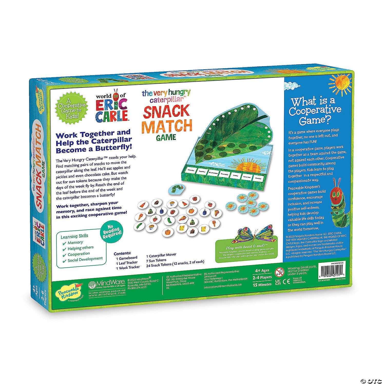World of Eric Carle Very Hungry Caterpillar Snack Match Toddler Game